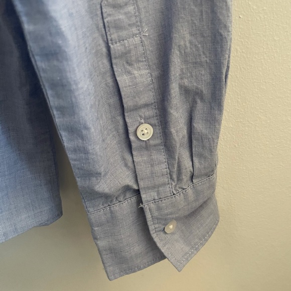 Madewell Chambray Peplum Button Down | XS - Picture 5 of 7